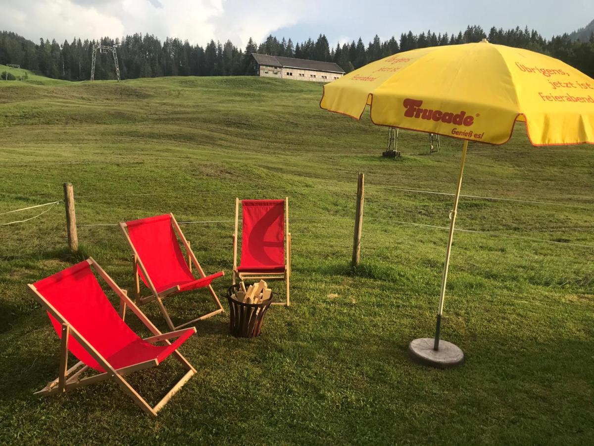 Ferienwohnung Morgentau Am Rande Der Wildnis Sibratsgfall Luaran gambar